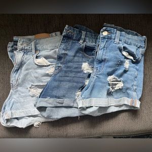 3 pairs of aeropostale jean shorts